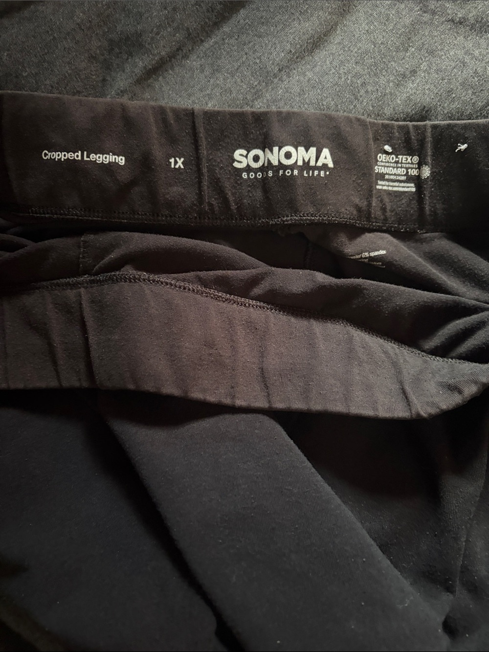 Sonoma Black Cropped Leggings